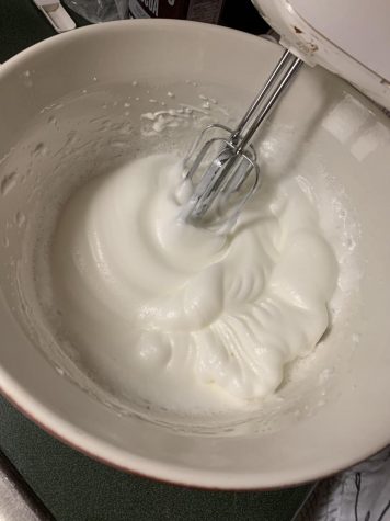 Whipped egg whites