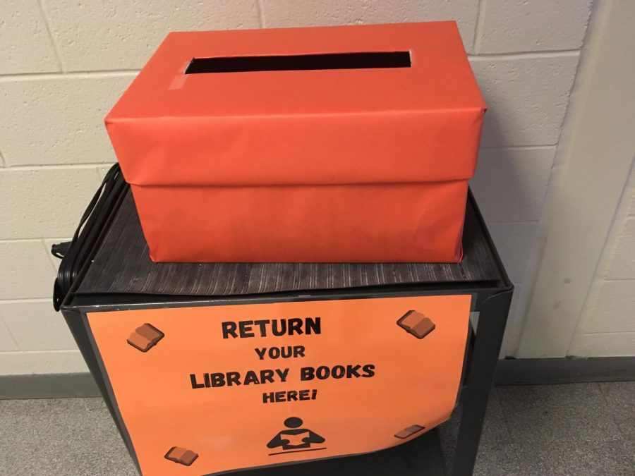 A return box for library books.
